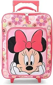 [Fast Forward] Minnie Mouse Girls Luggage 16" Soft Side Wheeled Pilot Case- Rolling Suitcase 16x12x5, Minnie Mouse 16", Soft Luggage, 16" Soft Luggage