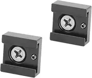 QUMIIRITY 2pcs Cold Shoe Adapter Mount Bracket for Cameras Quick Release Flash Stand Compatible with Threaded Accessories Durable Design Black