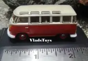 Oxford Military 1/76 Volkswagen T1 Samba Bus Sealing Wax Red/Beige Grey 76VWS001