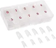 500 Pcs Clear French Acrylic Style Artificial Half False Nails Nail Art Tips