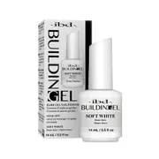 IBD Soak Off LED UV Building Builder Hard Gel Polish Nail BIAB Soft White 14ml