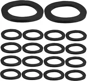 NAMOARLY Barbell Kit 50pcs Barbell Dumbbell Washers Spinlock Collars Nut Weight Collars Rubber Washers for Weightlifting Gymnastics Rings Women's Hand Weights