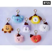 BTS BT21 Official Authentic Goods Hope in Love Face Doll Keyring + Tracking Num