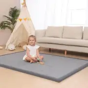 Baby Play Mat for Floor,3 CM Thick Memory Foam Tummy Time Mat,Soft Coral Velv...
