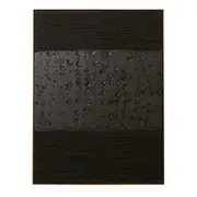 [James Lane] Buru Hand Painted Wall Art Black - 90cm x 120cm