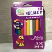 Go Create Non-Hardening Modeling Clay 13oz 20/Pkg Assorted Homeschool Crafts Art