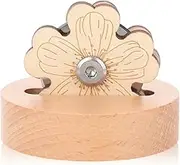 Thread Cutter Sewing Yarn Snip Cutters Daisy Tabletop Blade Saver Anti-Slip Wooden Stand Flower Rotary Thread Cutting Tool Ripper for Seam Quilting Knitting Crochet Fabric Cross Stitch
