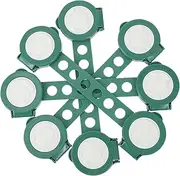 Angoily 6pcs Drawer Safety Lock Door Fridge Loclk Proof Protectors Beaker Holder Kit Rails Safety Locks Cabinets Outlet Garage Lock for Locker Barn Abs Green