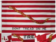 First Navy Jack Don't Tread On Me Premium 3x5 3'x5' SEWN Cotton Flag Banner