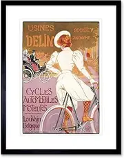 Ad Bicycles Cars Leuven Louvain Belgium Framed Wall Art Print