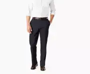 Dockers Big & Tall Signature Classic-Fit Khaki Flat-Front Stretch Pants W36 1329