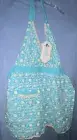 NEW EnVogue Apron Blue White Floral Needlepoint Cottagecore Baker