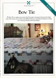Bow Tie Best Loved Quilt Pattern Leaflet w/ Flexible Plastic Templates