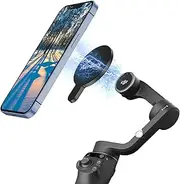 Aerbeis OM Magnetic Phone Mount for DJI Osmo Mobile 7P/OM 7/OM 6/SE/OM 5/OM 4 SE/OM 4 Magsafe Quick-Release Adapter Magnet Clamp, Mounting for Quick Shooting DJI Accessories