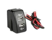 DOUBLE USB DUAL PORT MAX 3A DASH TRUCK CHARGER OUTLET DAF XF 95 XF 105 XF 106 CF
