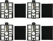 [Nispira] XFIW1000 Dock HEPA Filter Replacement for Shark IW3511 Detect Pro Cordless Auto-Empty System Vacuum Cleaner. For IW3120, IW3511AMZ, IW3615, IW3110C, IW3111C, IW3120C, 4 Packs