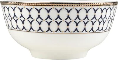 Victoria Bella WR-BLB-4 Bone China Porcelain 4-Piece 6.25" Bowl, Soup Plates Set