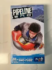 Pipeline SNO RocketSled Inflatable 1 Person Snow Tube Sled with 2 Grip Handle...