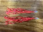 BICYCLE STREAMERS RED FIT MANY BIKES SCHWINN SEARS HUFFY AND OTHERS
