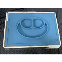在飛比找蝦皮購物優惠-二手美國EZPZ矽膠幼兒餐具 防滑餐盤 Happy Mat 