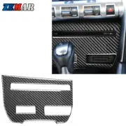 Carbon Fiber CD Control Panel Decor Sticker Trim B For Nissan GT-R R35 2008-2016 (for: Nissan)