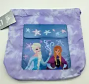 Disney Frozen Elsa Anna Top Open Drawstring Bag Backpack NWT RARE