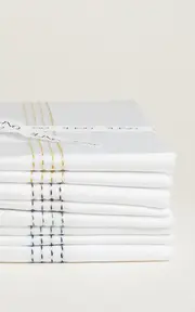 [THE LINO] Essential Embroidered Cotton Twin Top Sheet