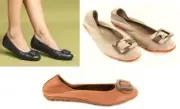 Le Sansa Leather Ballet Flats With Trim CC Resorts Le Sansa Shoes Ballencia