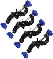 Veemoon 4pcs Cross Clip Accessories Aluminum Lab Clips Lab Flask Clamps Desk Panel Clamp Sliding Fastener Clamp Small c Clamps Large Spring Clamps Welding Table Clamps Black Plastic