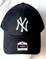 NY New York Yankees Black MLB Baseball Team Cap Hat New Tags OSFM NOS 2023
