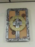工業風LOFT佈置立體齒輪造型刷舊壁鐘 掛鐘時鐘粗曠設計