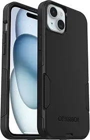 OtterBox Commuter Case for iPhone 15 Plus/iPhone 14 Plus, Drop-Proof Protective Case, 3X Military Standard Tested, Black, No Retail Packaging