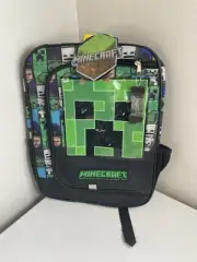 Minecraft Backpack 16” Creeper New Kids 3+ Bioworld Mojang Reflective Adjustable