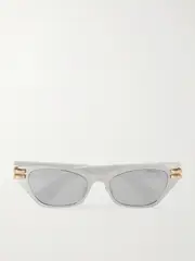 [DIOR Eyewear] DIOR Eyewear - Cdior B3u Cat-eye Silver-tone And Acetate Sunglasses - One size One size Silver