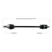 Tytaneum Standard Complete Axle #813-0181 Polaris RZR XP 4 1000/RZR XP 1000
