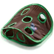 Cat Mice Toy Hide and Seek Game Collapsible Puzzle Exercise Toys 9 Holes Mouse Hunt With Bell-Ball