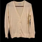 Amazon Essentials Size Small Light Peach V Neck Cardigan