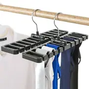 Tie Belt Organizer Storage Rack Belts Ties Hanger Holder Wardrobe Space Saving