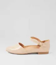 New Ziera Cavalcade Xf Cafe Patent Leather Flat Shoes Womens Shoes Casual