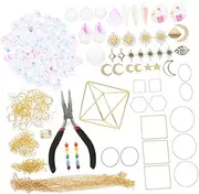 Milisten 1 Set DIY Suncatcher Making Kit Craft for Adults Create Unique Hanging Ornaments Relaxing Home Decor Wind Chime Supplies