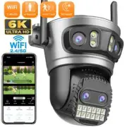 20MP Outdoor Wifi Camera Four Lens Video 10X Zoom Auto Tracking Surveillance