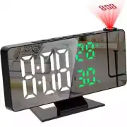 LED Digital Alarm Clock Projection Clock Ceiling Clock with Temperature Display