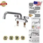 Polished Chrome Kitchen Sink Faucet with 360 Swivel Spout and Filters