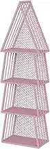 Creative Simple Bookshelf,Geometric Bookcase,Floor Standing Magazines Organiser,for Living Room Bedroom Office,Bearing Weight 100KG(Color1,4-Tier)