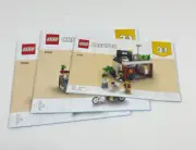 LEGO Creator 3 In 1 Downtown Noodle Shop 31131 Instruction Manuals Only English