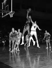 Wilt Chamberlain Of The Philadelphia Warriors 1960S Old Basketball Photo 5