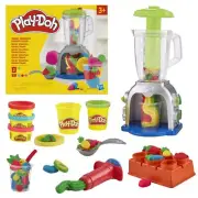Play-Doh Swirlin' Smoothies Toy Blender Playset Play Kitchen Appliance Set Ki...