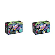 2x 100pc Mudpuppy Glow Jigsaw Puzzle 46x30cm Educational Game Cosmic Dreams 5+