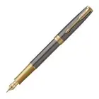 PARKER Fountain Pen Sonnet Gray GT Fine Point 18K Gold Nib 2213780