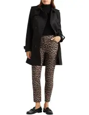 [David Lawrence] Tillee Compact Cotton Pant in Brown Multi